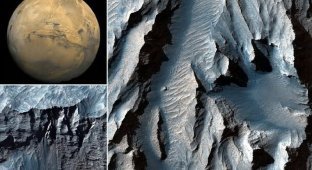 Ученые НАСА показали снимки самого большого каньона Солнечной системы (5 фото)