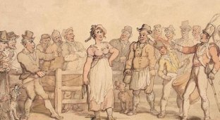 Продажа надоевших жен в Англии XVIII-XIX века (4 картинки + текст)
