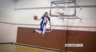 Подборка высоко прыгающих в баскетболе