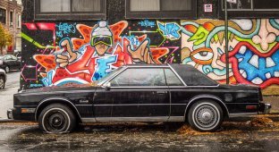 Старые автомобили на улицах Нью-Йорка (46 фото)
