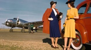 Индустриальные фотографии США 1940-х годов в цвете (15 фото)