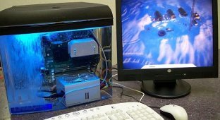 Компьютер в аквариуме – на жидком масляном охлаждении