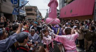 Ежегодный фестиваль плодородия в Японии (24 фото)
