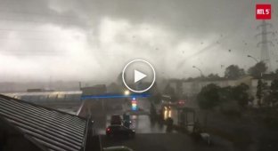 Разрушительный смерч в Люксембурге сняли на видео