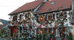 Французский флорист потратил 15 лет жизни на то, чтобы украсить свой дом 800-ми леечками (20 фото)