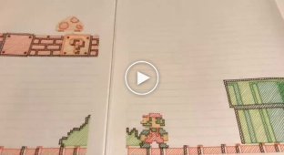 Приключения Марио в мире бумажного блокнота