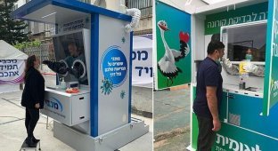 В Израиле установят уличные кабинки для тестирования на COVID-19 (6 фото)