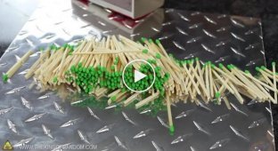 Как изготовить миниатюрные ракеты из спичек и фольги