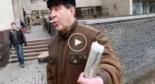 Майдан. Бдительный дончанин против провокатора с камерой