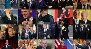 Смешные лица политиков (20 фото)
