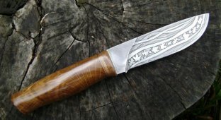 Пропитка деревянной рукояти ножа разными средствами (15 фото)