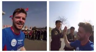 Ирландец пробежал марафон в Пхеньяне и выложил видео (5 фото)