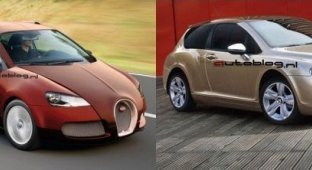 Две концептуальные малолитражки от Bentley и Bugatti (2 фото)