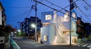 Необычный жилой дом в Токио
