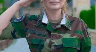 Военнослужащая спецназа Азербайджана Теграна Бахрузи снялась в откровенной фотосессии (6 фото)