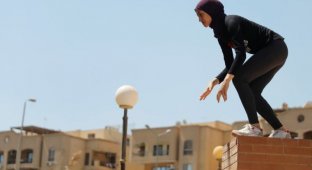 Египетские паркурщицы в хиджабах (11 фото)