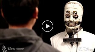Разработчики Disney сделали робота с человеческим взглядом