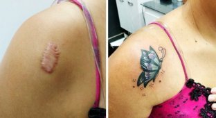 20 примеров того, как татуировка всё исправила (20 фото)