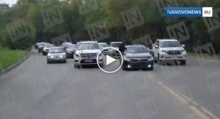 В Иванове полиция не заметила свадебный кортеж со стрельбой и ездой по встречке