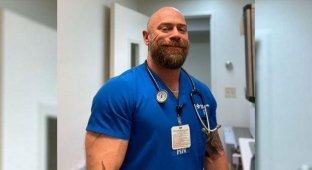 Медбрат-спортсмен из США заболел коронавирусом и показал, как он изменился после болезни (6 фото)