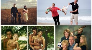 16 семейных фотографий, на которые просто больно смотреть (17 фото)