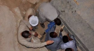 Археологи вскрыли саркофаг, обнаруженный в Александрии (9 фото)