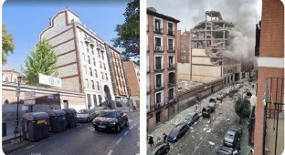 В центре Мадрида произошел мощный взрыв (2 фото + 5 видео)