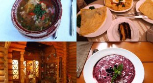 Еда в ресторанах и кафе Западной Украины (62 фото)
