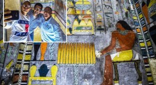 В Египте нашли уникальную цветную гробницу (8 фото)