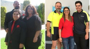Семья из Австралии, похудевшая на 125 кг (9 фото)