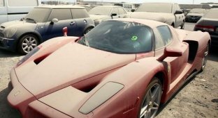 Немного о брошенных суперкарах Дубая (5 фото)