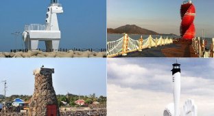 Оригинальные маяки Южной Кореи (6 фото)