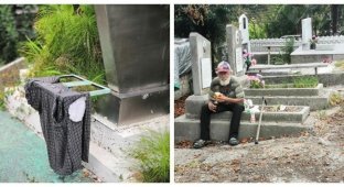 На могилках трусики, на оградках бусики: бомжи обосновались на сочинском кладбище (11 фото)