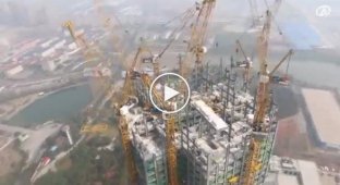 Китайцы построили 57-этажный небоскрёб за 19 дней
