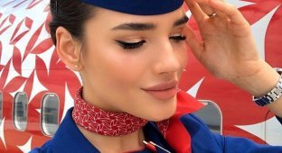 Самая красивая стюардесса России - Алена Глухова (15 фото)