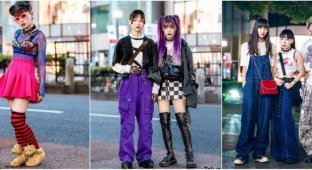 Модные персонажи на улицах Токио (43 фото)