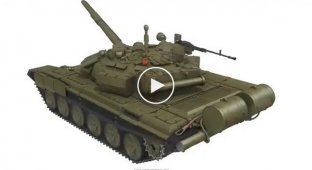 Интересная 3D анимация устройства танка