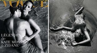 Кейт Мосс обнажилась для Vogue Hommes (14 фото)