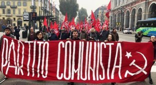В Италии прошла забастовка с требованием снизить пенсионный возраст (4 фото + 1 видео)