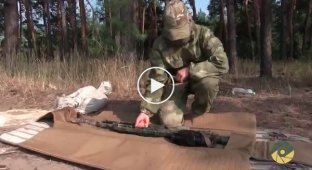 Снайпер Надежда показала в действии новую украинскую винтовку