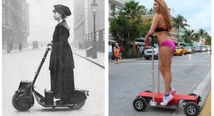 Тогда и сейчас: женщины на улицах (9 фото)