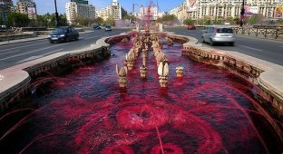 Кровавый фонтан в Будапеште (5 фотографий)