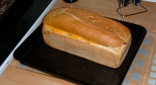  Что такое сытный бутерброд (3 фото)