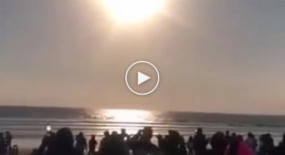 Аргентинцы сняли на видео полное солнечное затмение