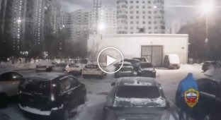 Самая нелепая попытка угона машины попала на видео