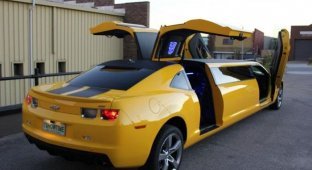 Chevrolet Camaro Bumblebee - необычный лимузин (19 фото + 2 видео)