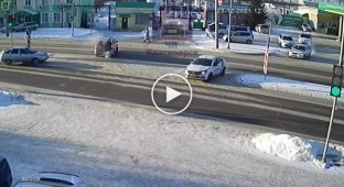 ДТП во время буксировки на мягкой сцепке в Красноярске