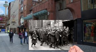 "Великолепная четверка": фотопроект показывает, как выглядел Ливерпуль в годы существования Beatles (10 фото)