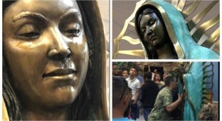 Статуя Девы Марии заплакала ароматными слезами (6 фото + 1 видео)