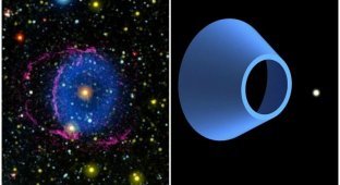 Астрономы разгадали тайну голубого кольца в космосе (4 фото + 1 видео)